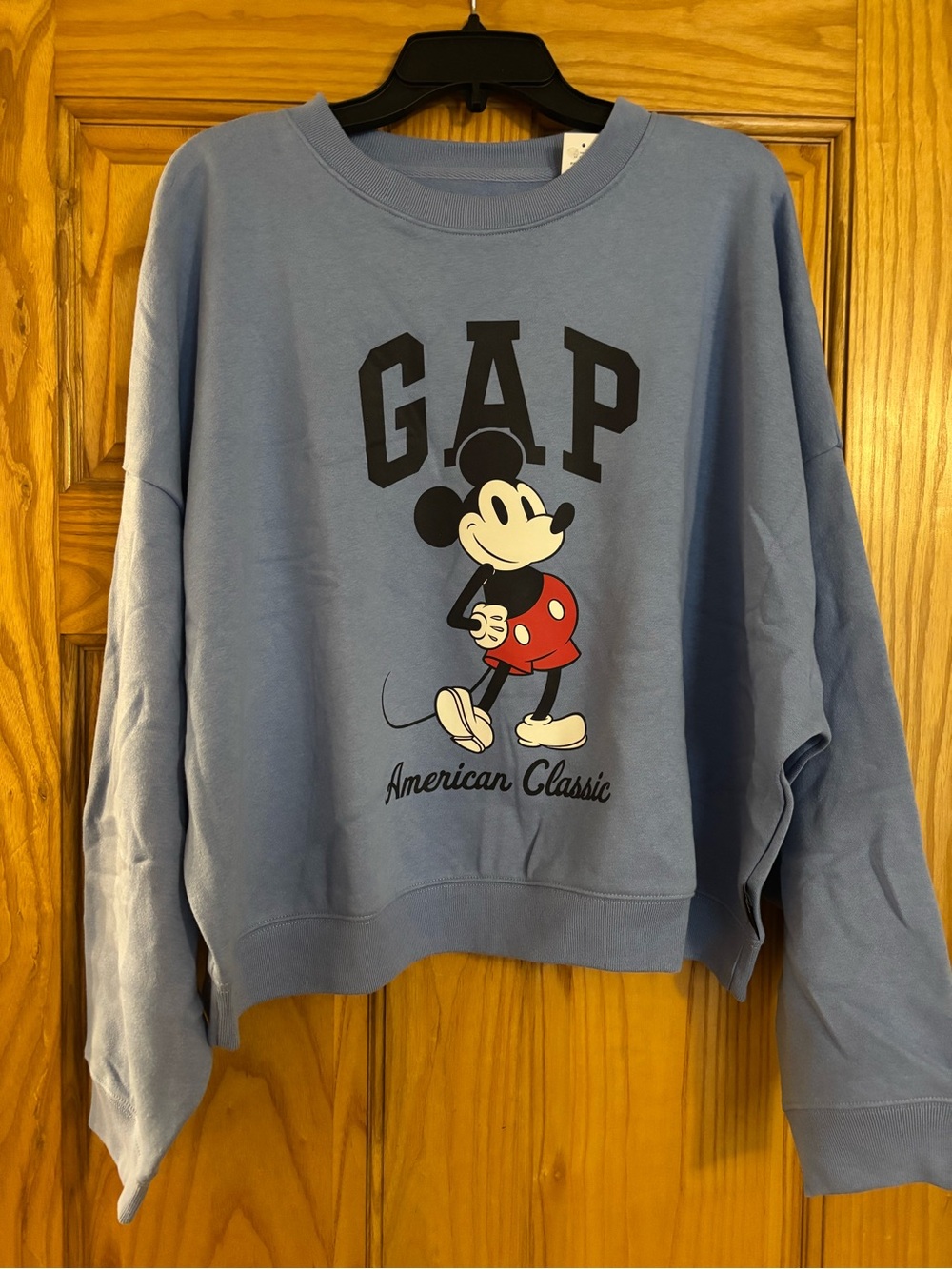 Women’s Sz XL GAP x Disney Mickey Mouse Crewneck Sweatshirt NWT